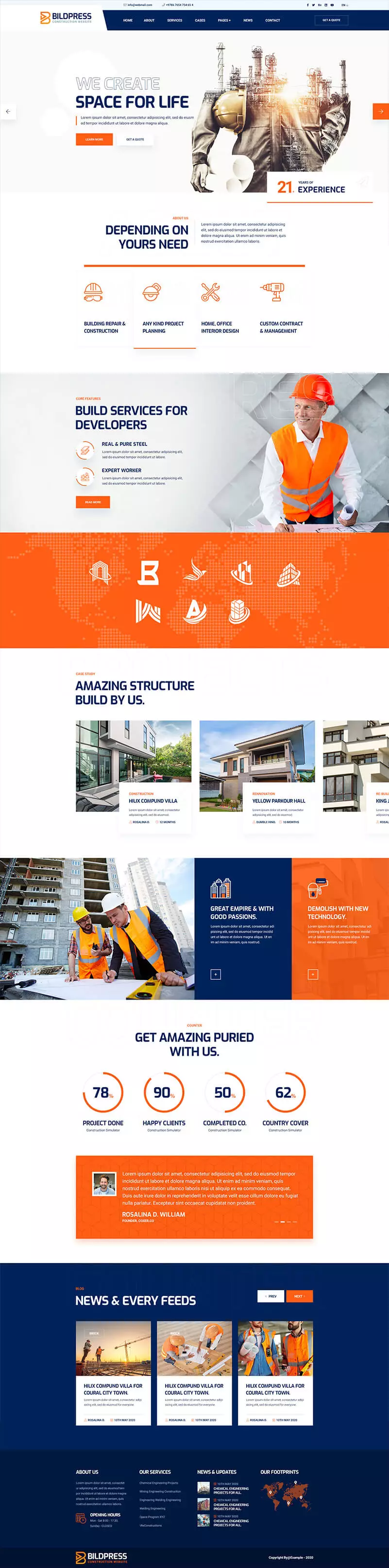Construction Shopify project 2