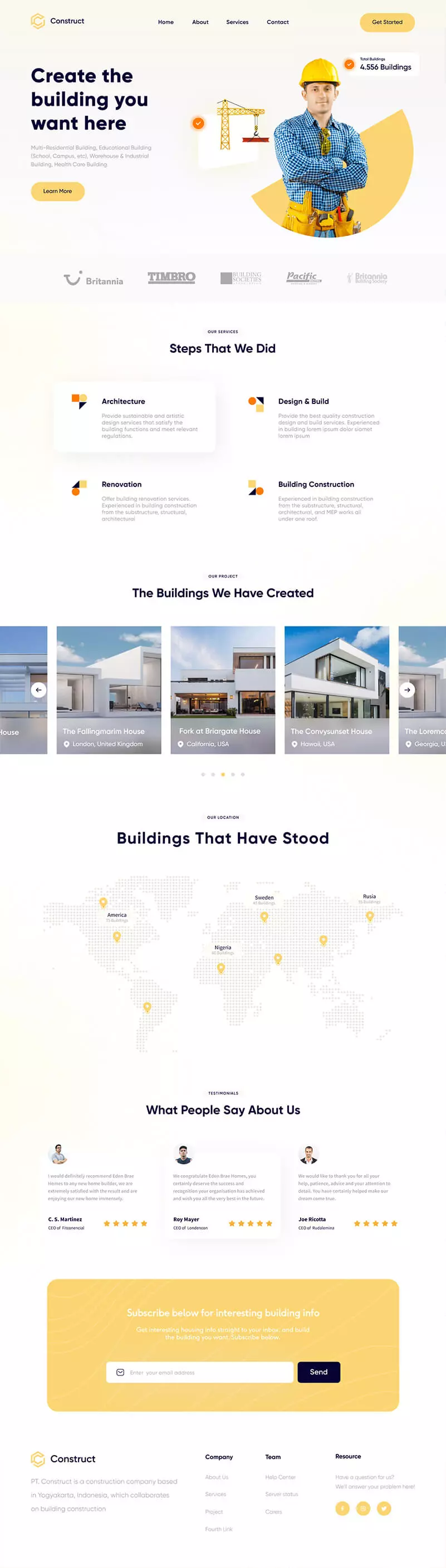 Construction Shopify project 3