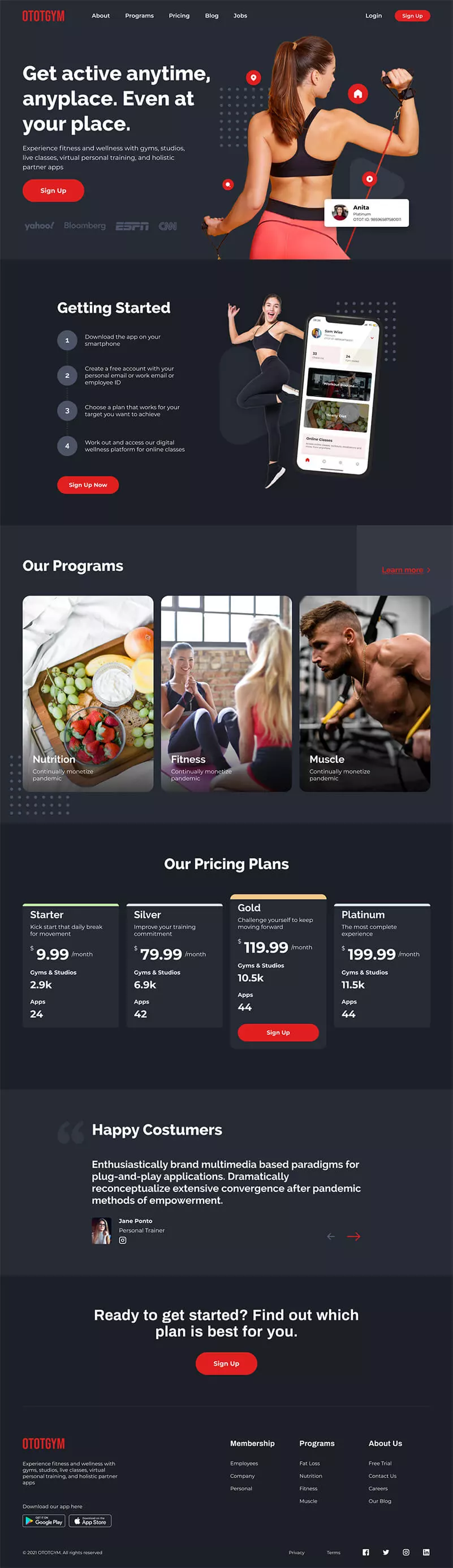 Fitness Shopify project 8