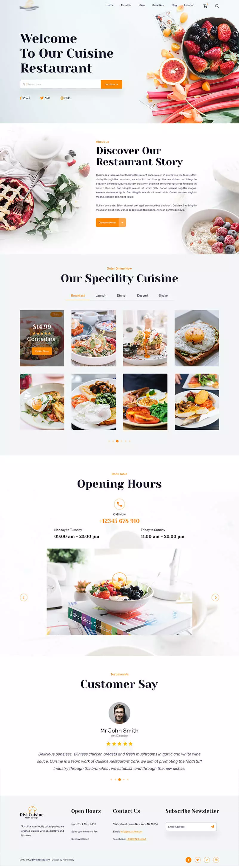 Food Shopify project 8